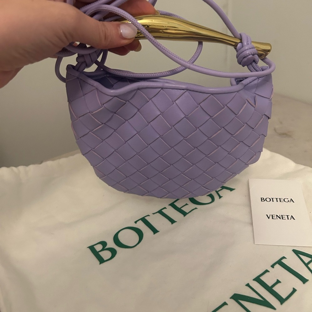 Bottega Veneta mini sardine purple amethyst Woven Shoulder